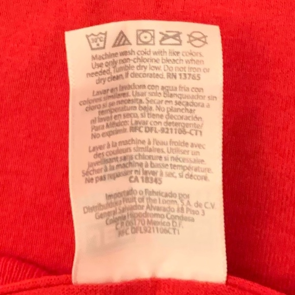 Jerzees Texas Rangers red “#NeverEverQuit” T-shirt - Picture 7 of 8
